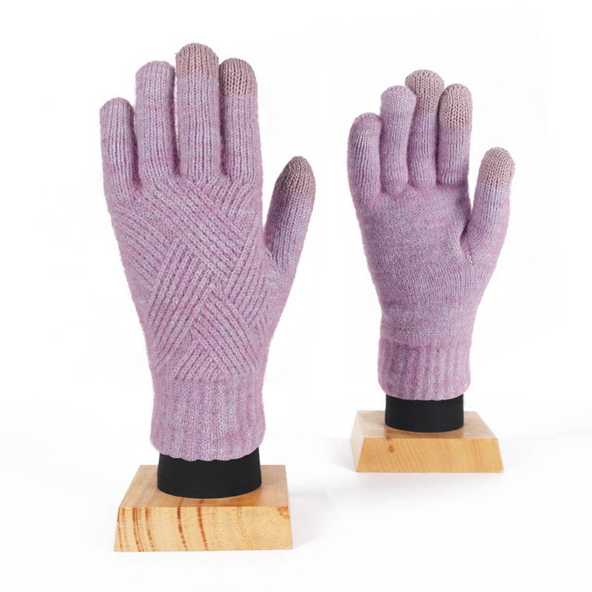 WINTER DOUBLE LAYER TOUCH SCREEN KNITTED GLOVES_CWAG0372