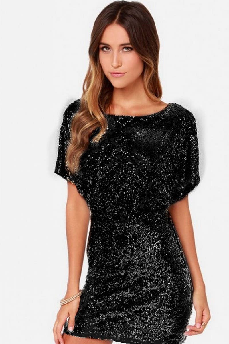 CWDSD6837_SEQUINED SEXY NIGHTCLUB SLIT BACKLESS DRESS