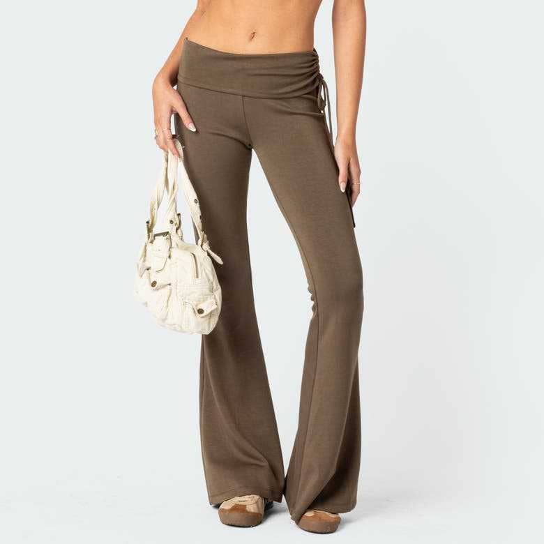 High-waisted yoga hip-lifting wide-leg pants