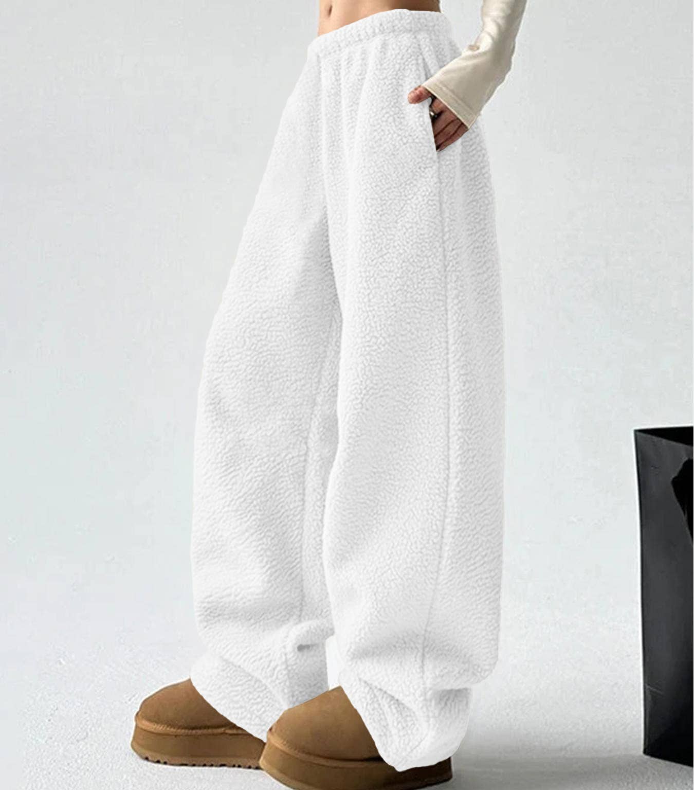 Simple,comfortable casual solid-color long pants