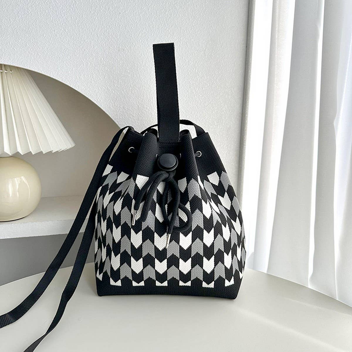 VERSATILE CASUAL DRAWSTRING TOTE CROSSBODY BAG_CWAB3069