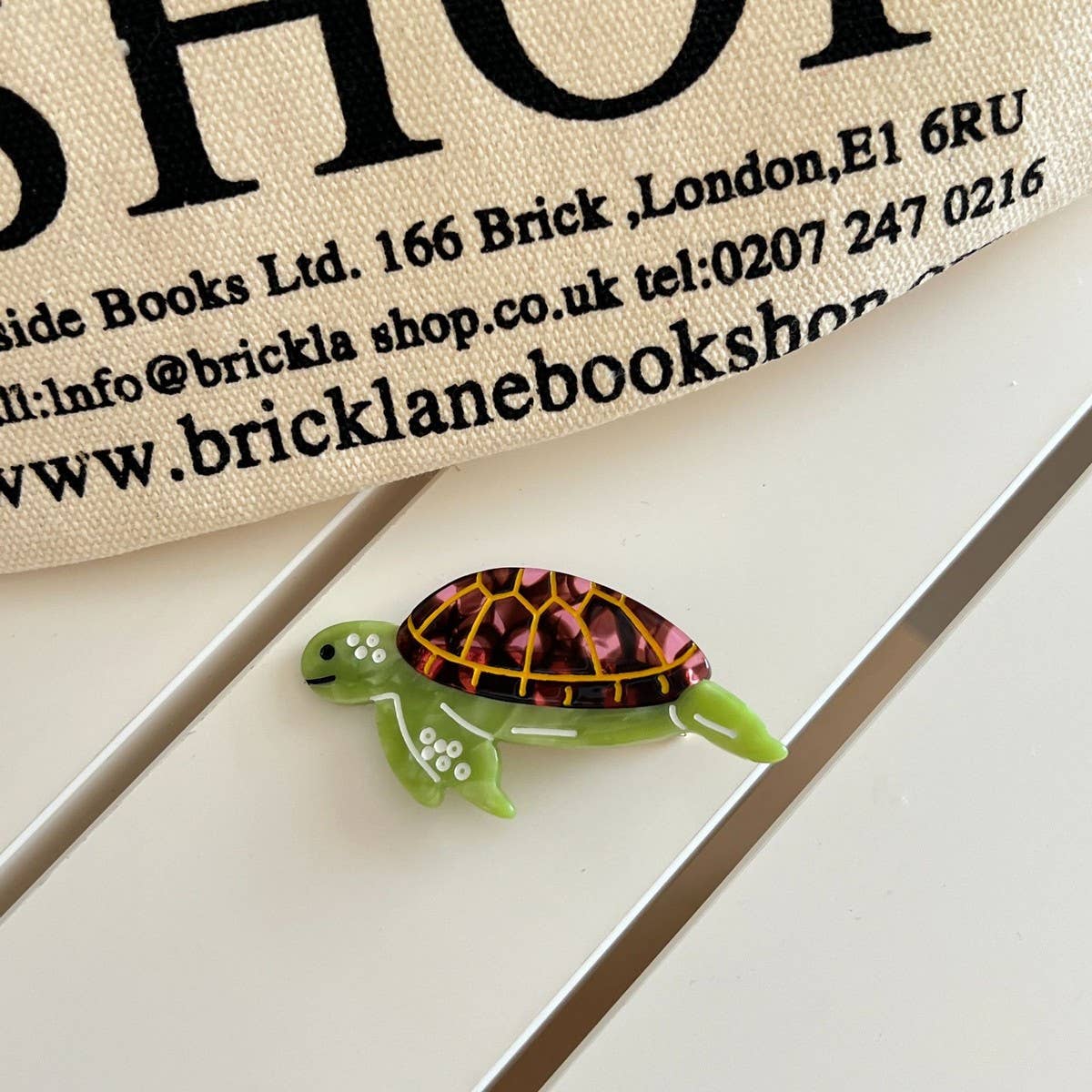 CWAHA07744_CARTOON TULIP BIRD ACETATE HAIR CLIP FOR WOMEN