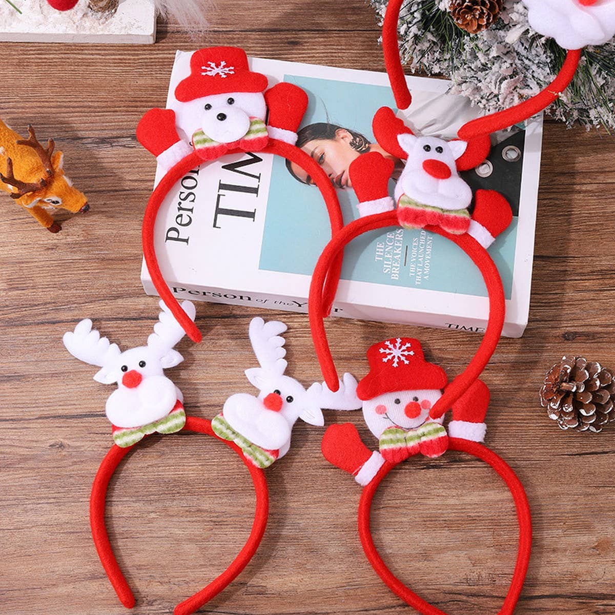 CHRISTMAS SANTA CLAUS GLOWING HEADBAND ORNAMENT