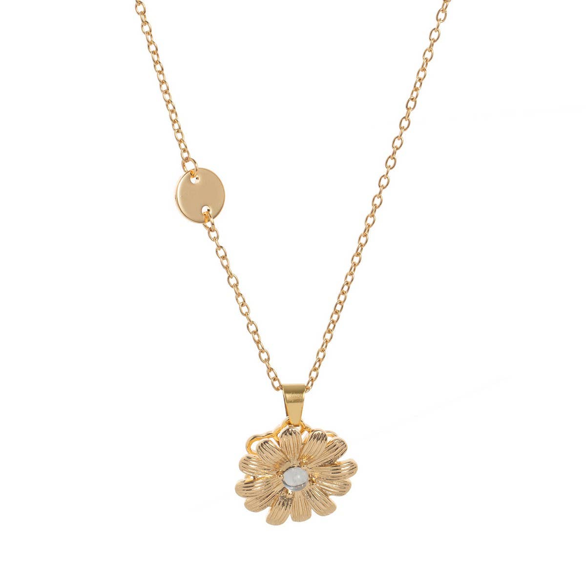 Spinning December Flower Necklace ??Lucky Bloom_CWMM6969