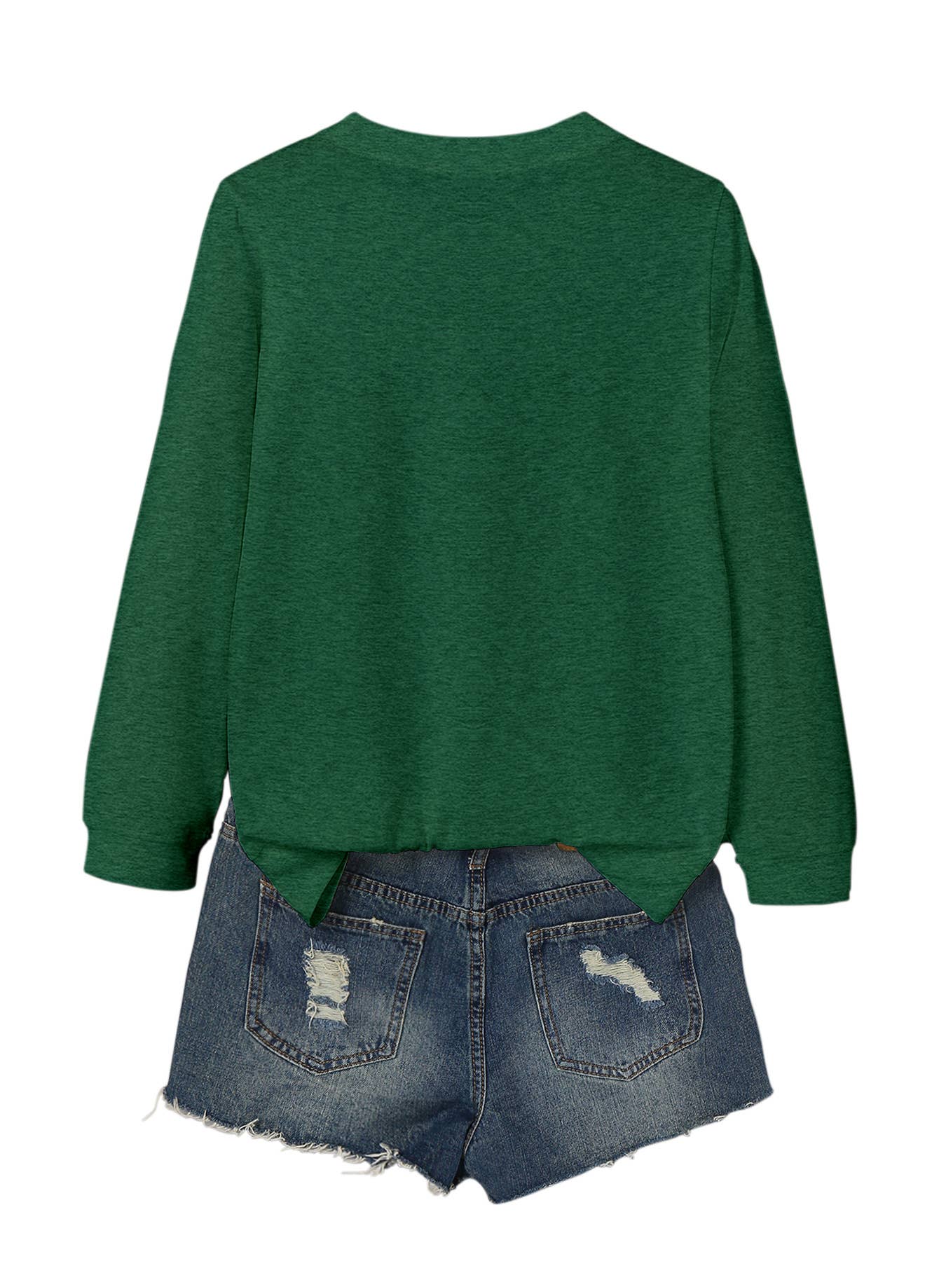 SOLID COLOR CASUAL CREWNECK COMFORTABLE T-SHIRT