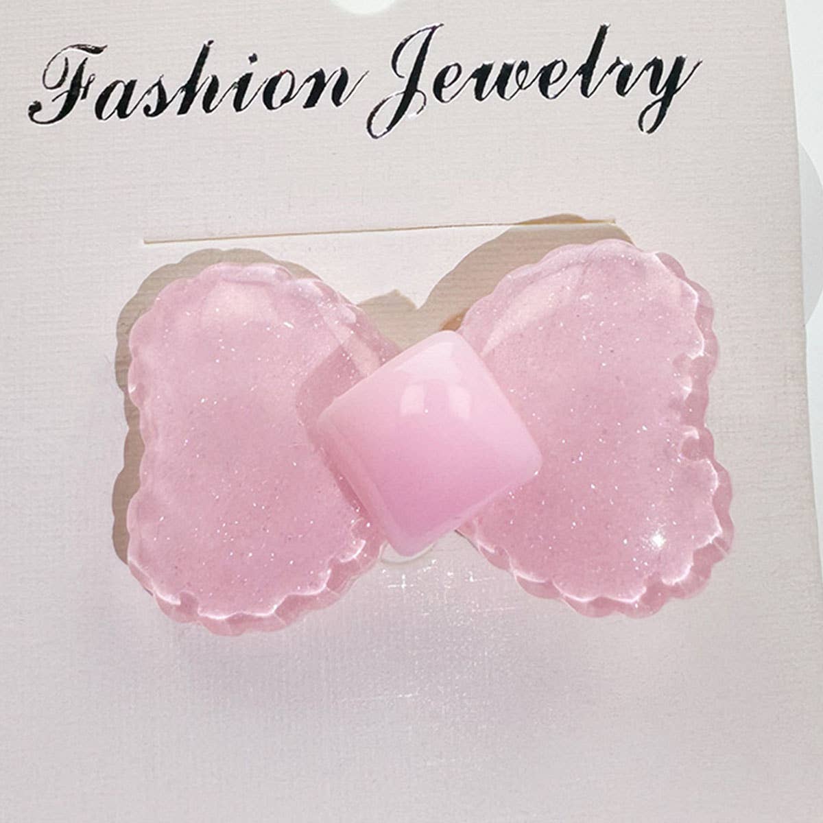 Colorful ice-permeable bow square hairpin