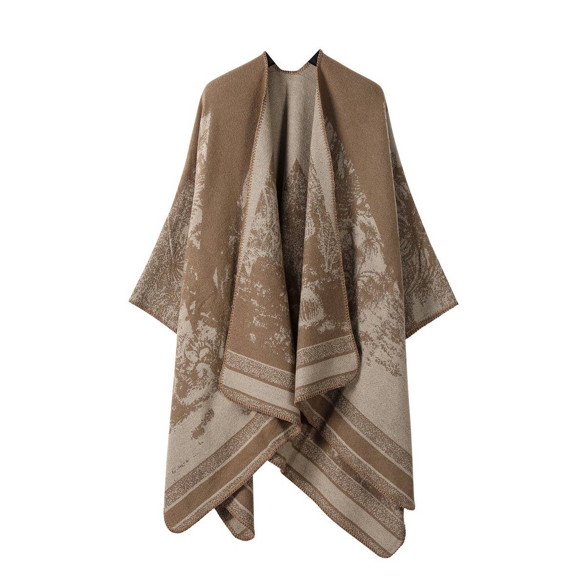 FAUX CASHMERE SHAWL WARM CAPE OUTER SCARF