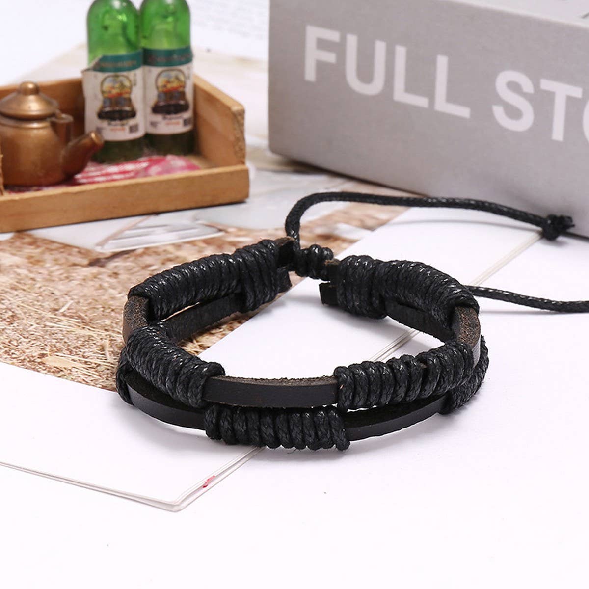 MEN'S SIMPLE VINTAGE BRAIDED LEATHER BRACELET