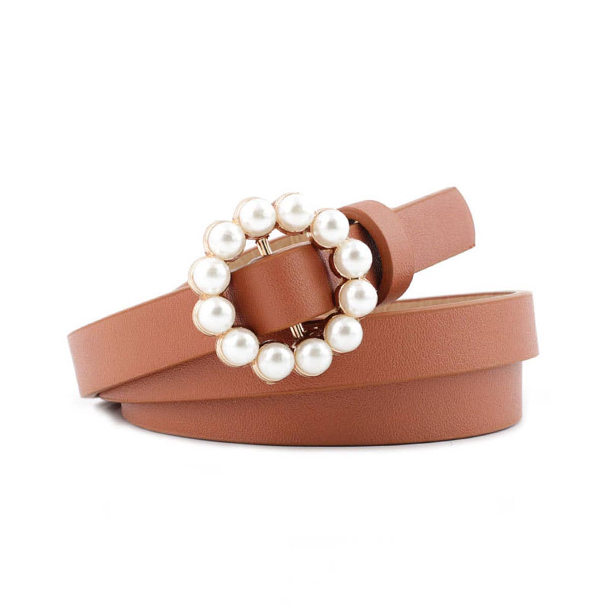PEARL BUCKLE SLENDER BELT FOR DRESSES_CWABE0196