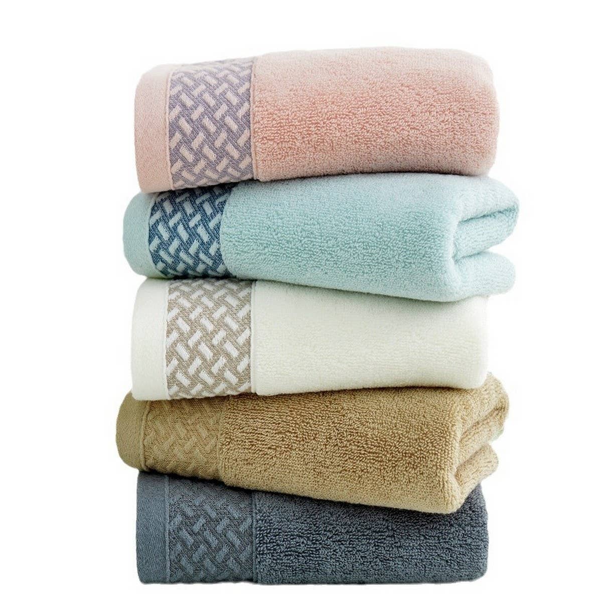 SOLID COLOR COTTON ADULT EXTRA THICK BATH TOWEL_CWMM2309