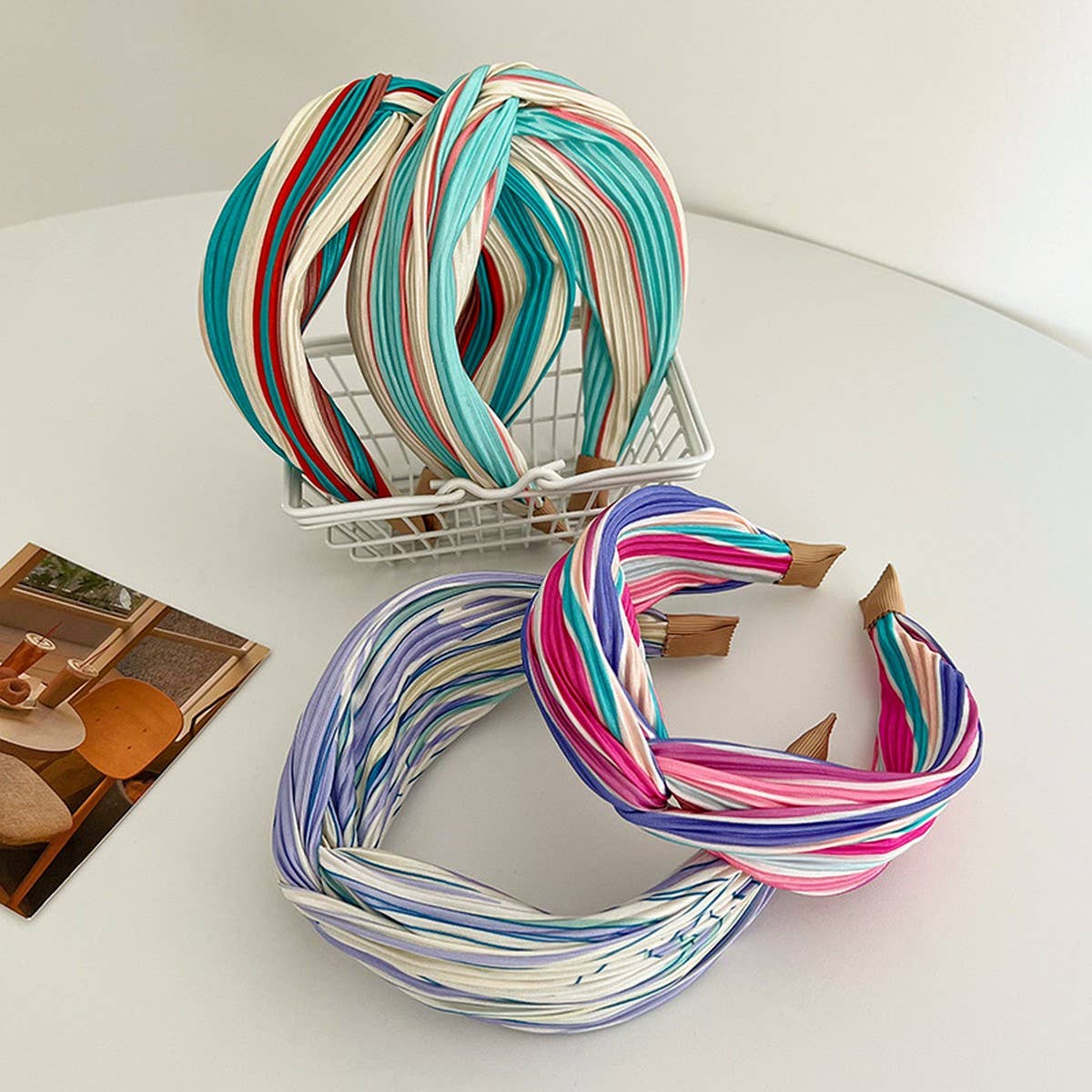 TEMPERAMENT CONTRASTING COLOR CROSS HEADBANDS_CWAHA1154