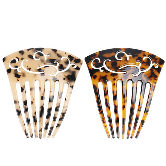 SEVEN-TOOTH ACETATE COMB HAIR ACCESSORIES