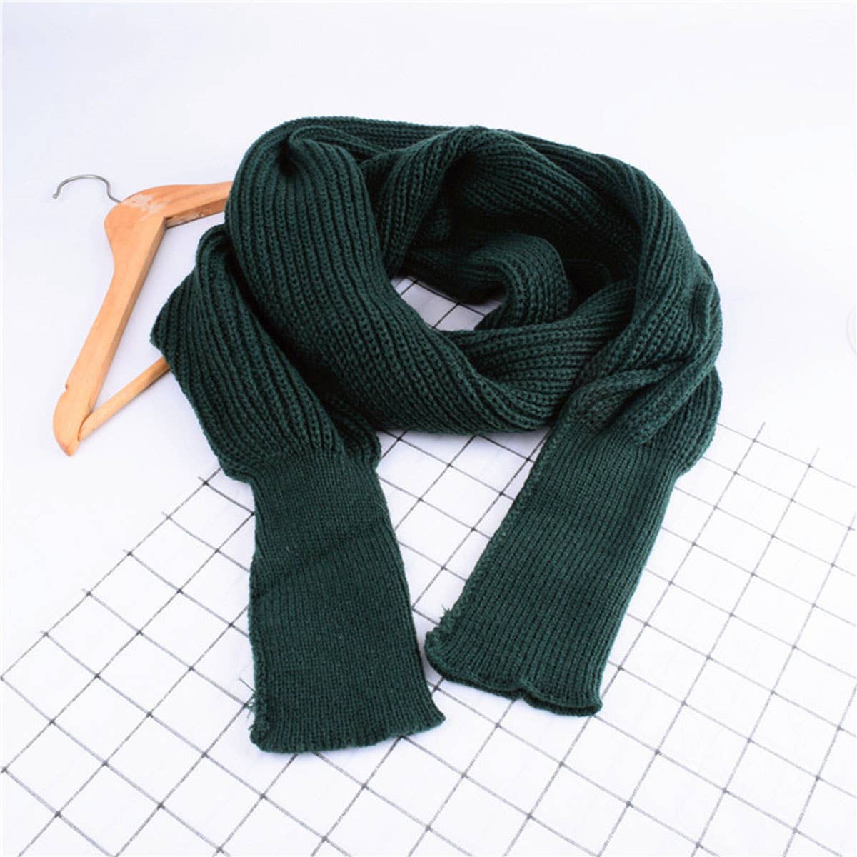 Knitted Sleeve Scarf Shawl for Men & Women Winter