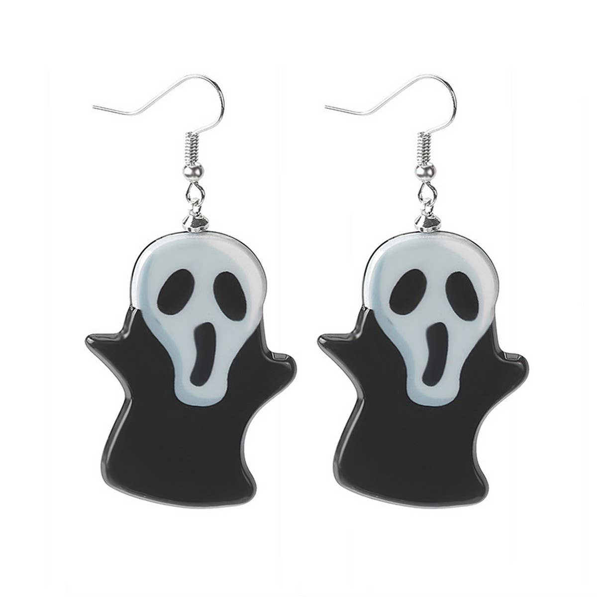 HALLOWEEN GHOST WITCH FACE PUMPKIN EARRINGS