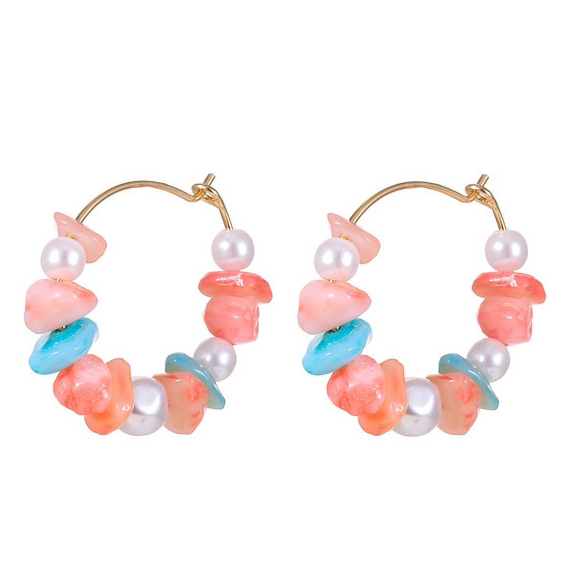 WOMEN'S COLORFUL PEARL SHELL BEADED NECKLACE