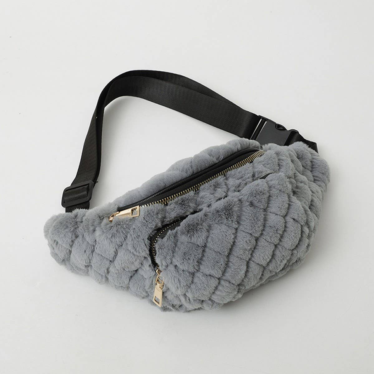 Plush Chest Bag Women Small Shoulder Crossbody_CUAB00604