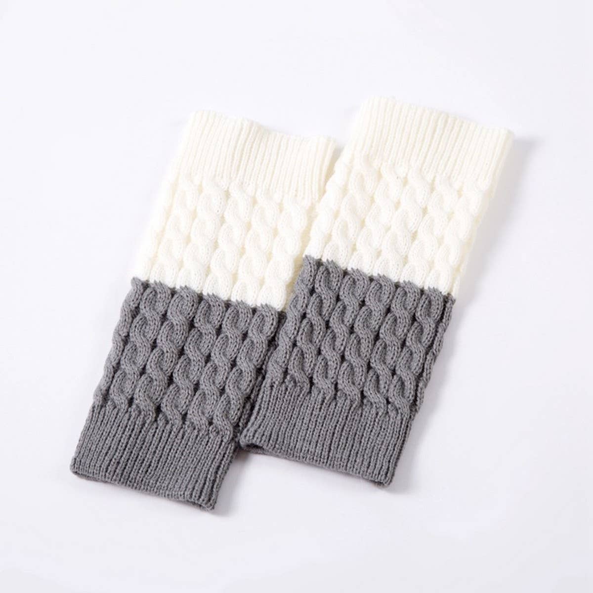DOUBLE CONTRAST COLOR TWO-COLOR FOOT WARMER SOCKS