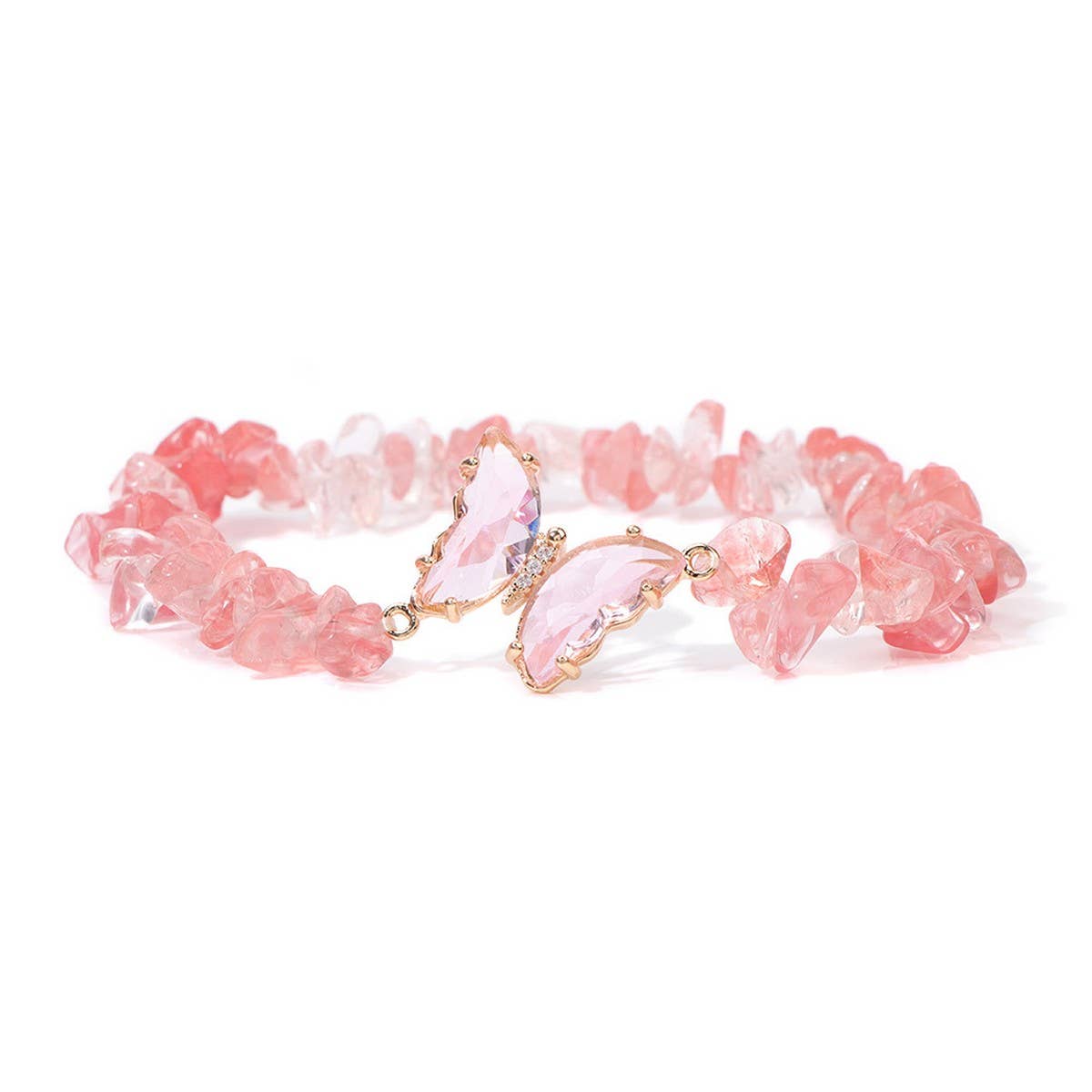 BUTTERFLY GRAVEL FASHION BRACELET_CWAJE2086