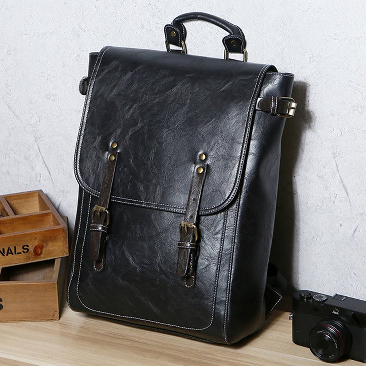Multi-Functional Leather Backpack for Men_CWAB5178