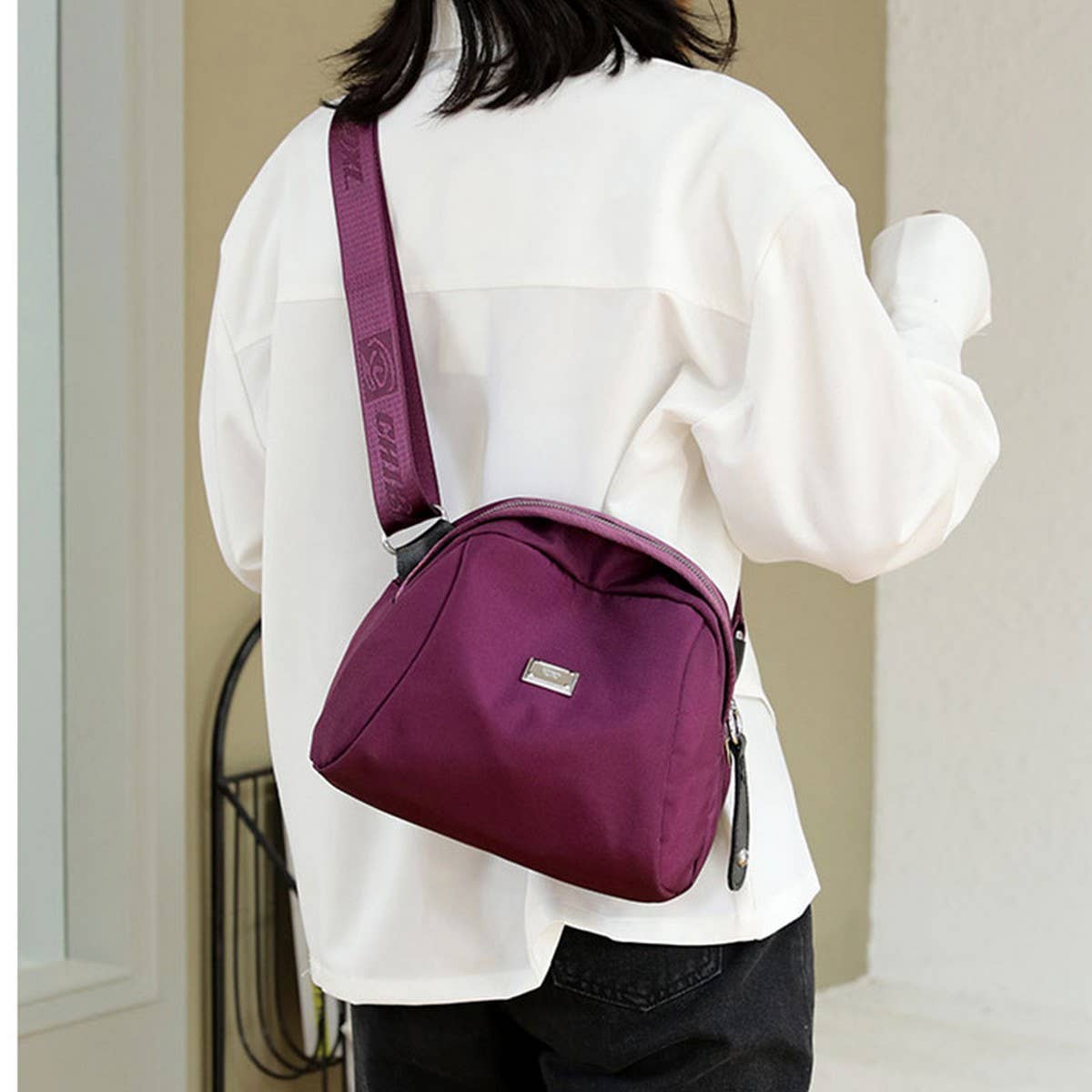 FASHIONABLE VERSATILE CANVA CROSSBODY SHOULDER BAG