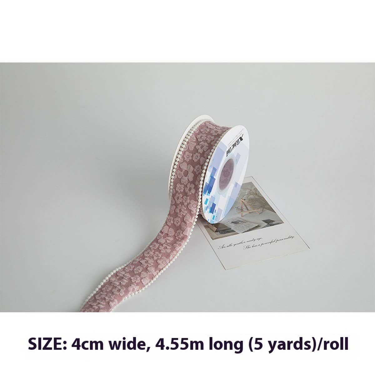 DIY FLORAL RIBBON WITH THREE-DIMENSIONAL PATTERN