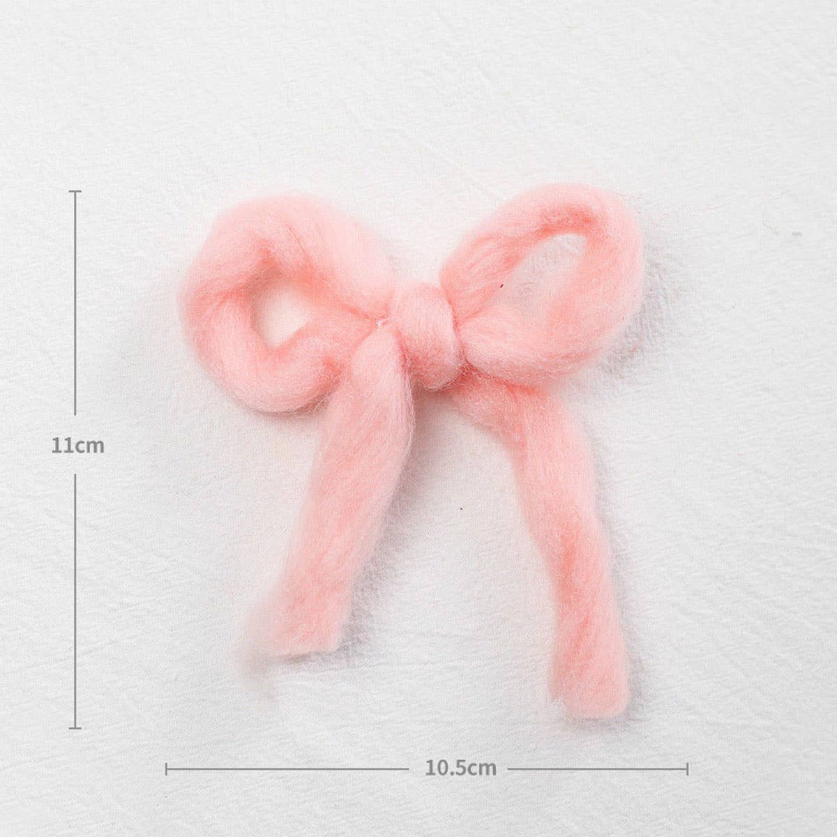 Felt Plush Bow Ribbon Christmas Tree Hanging Decor