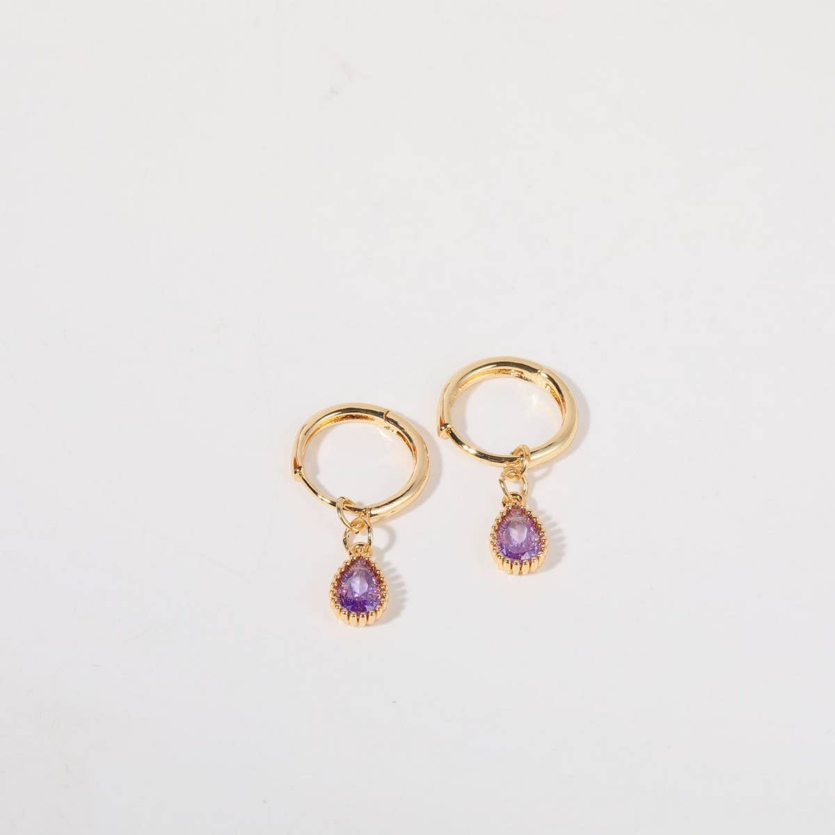 Colorful Birthstone Earrings Teardrop Earrings