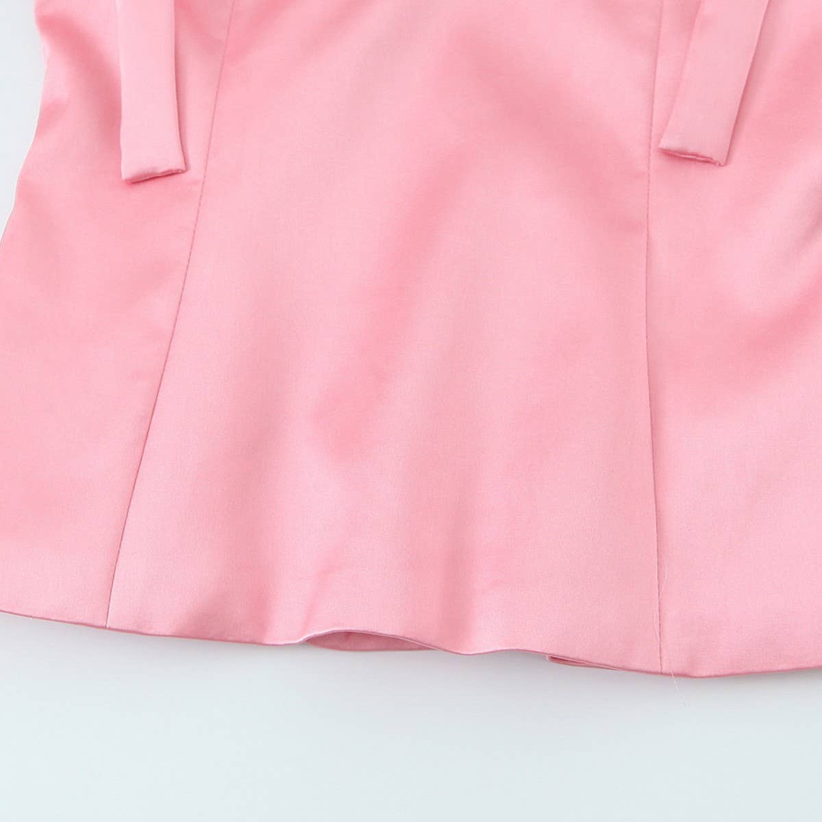 Sweet Style Satin Cami Top with Bow Detail