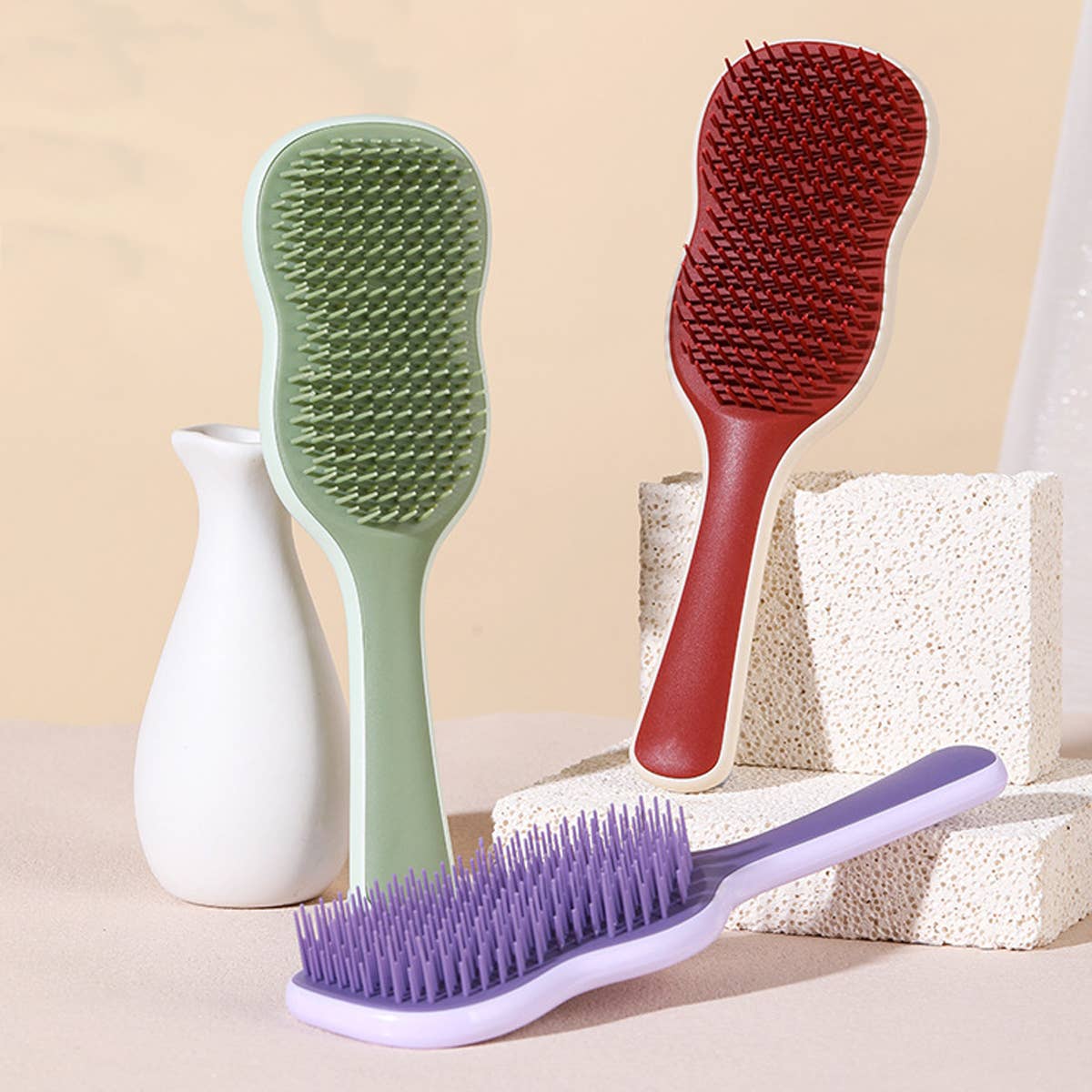 BANANA LEAF MASSAGE COMB FOR HOME USE_CWMM0909