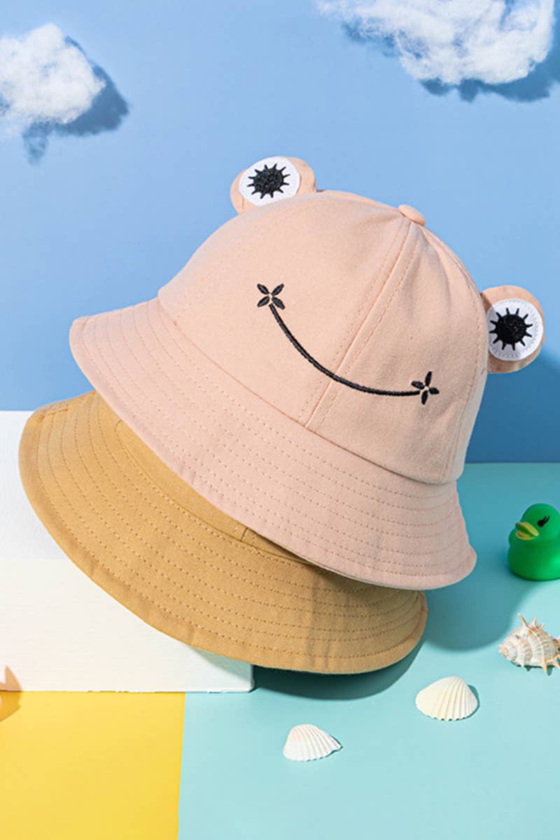CARTOON FROG DESIGN BUCKET HAT_CWAH0469