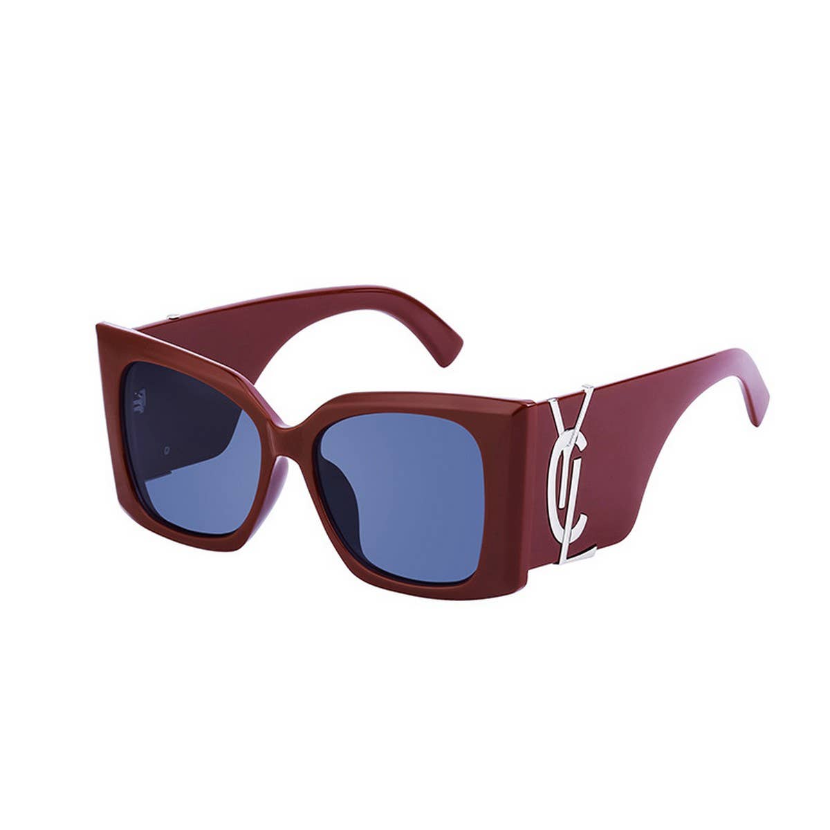FASHION LARGE FRAME CAT-EYE SUNGLASSES_CWASG0572