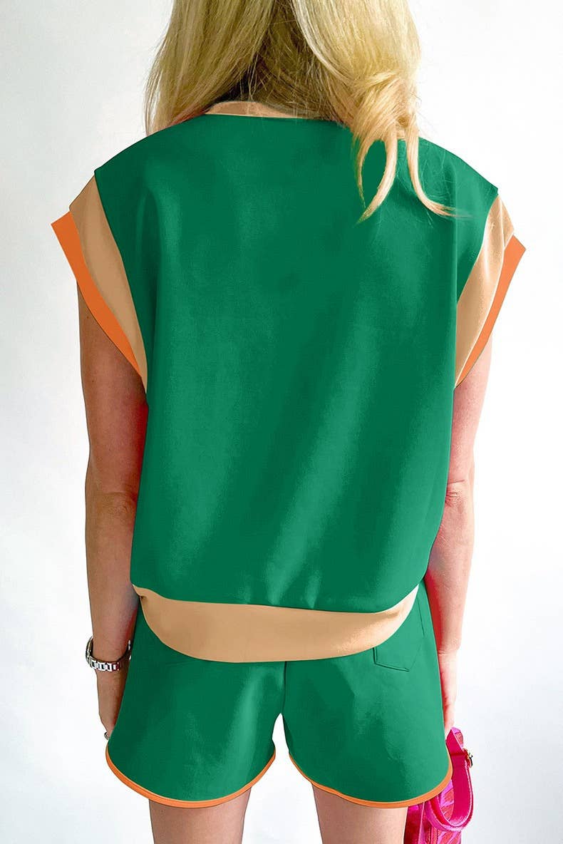 LOOSE PULLOVER ROUND NECK CASUAL SUIT