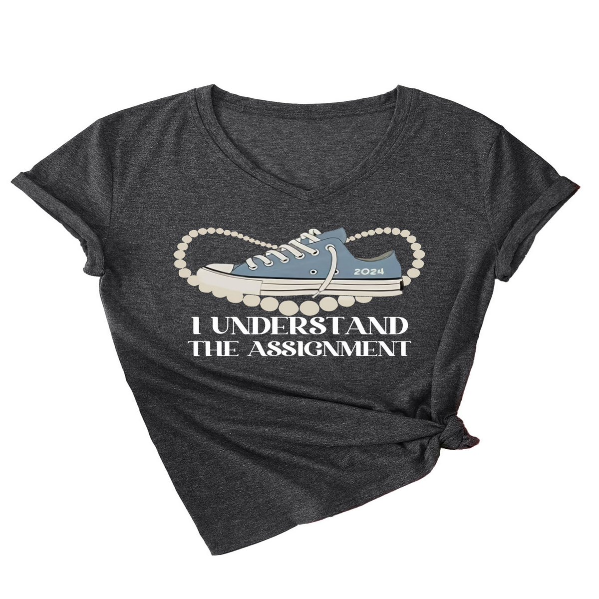 Women's Casual Tee ? Assignment Graphic Print