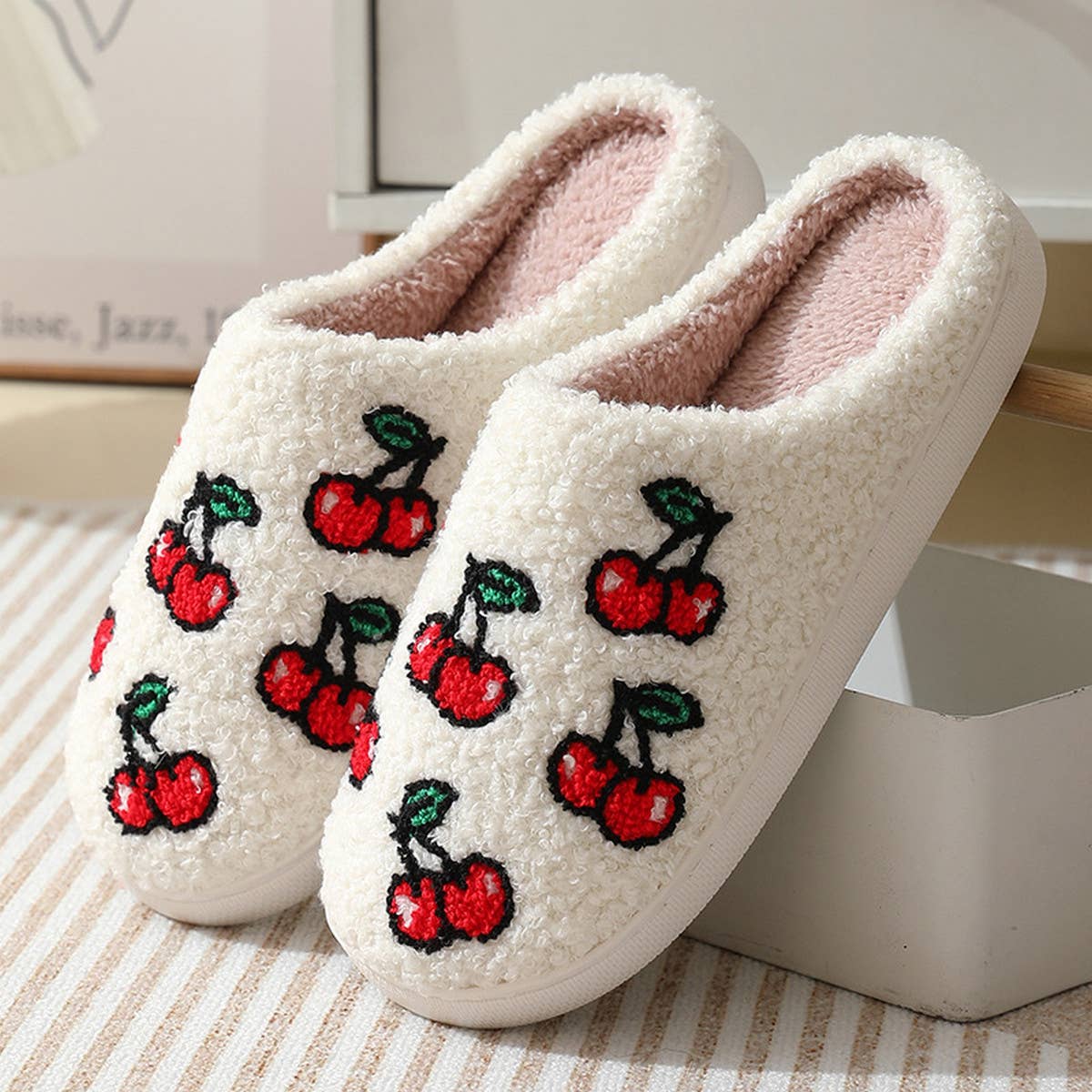CUTE CARTOON FRUIT PREPPY SLIPPERS