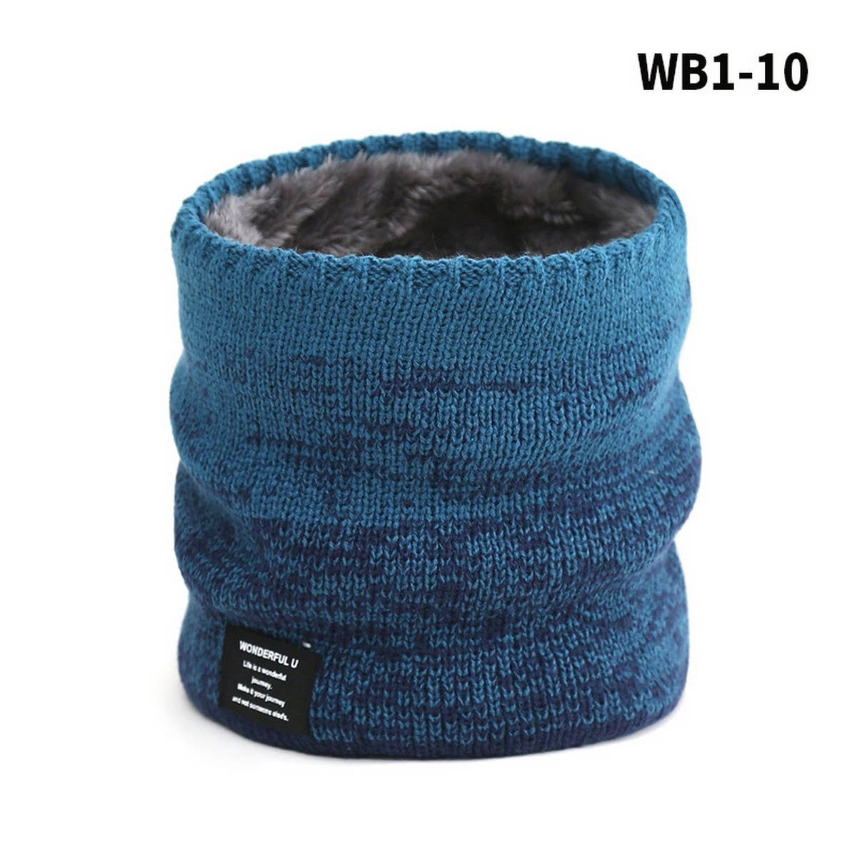 WINTER THICK GRADIENT WOOL KNITTED SCARF FOR WOMEN