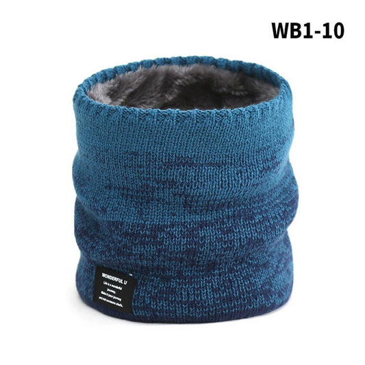 WINTER THICK GRADIENT WOOL KNITTED SCARF FOR WOMEN