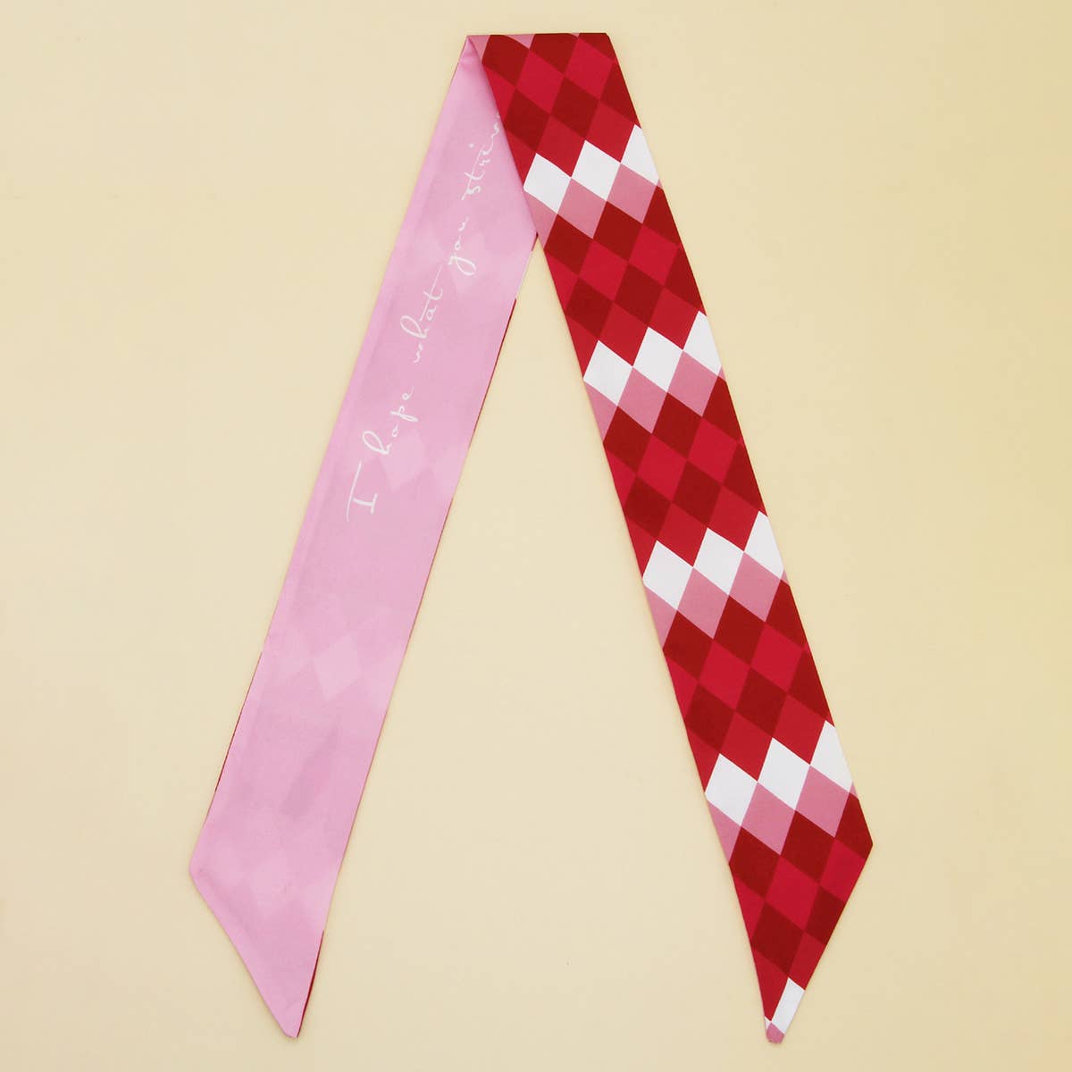 Floral Letter  Scarf ? Hair Tie & Bag Ribbon