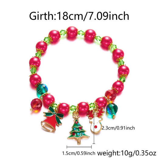 CHRISTMAS BELL WREATH PULL-OUT BRACELET
