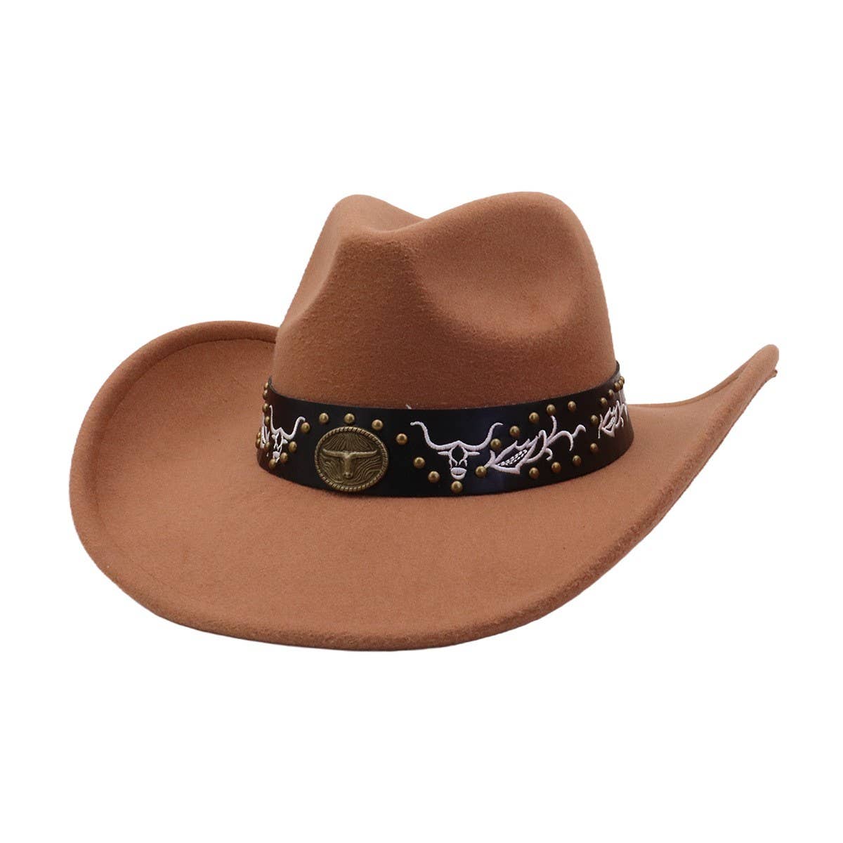 Unisex  Cowboy Fedora Hat Western Style_CWAH04450