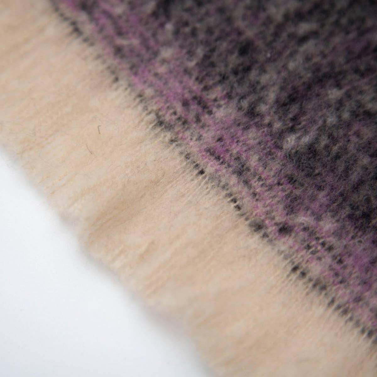 Greek Key Jacquard Scarf ? Fringe Winter Wrap