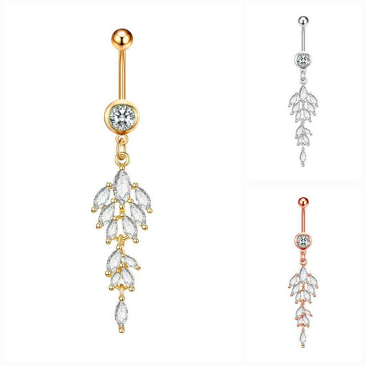 New Creative CZ Pendant Belly Ring Piercing