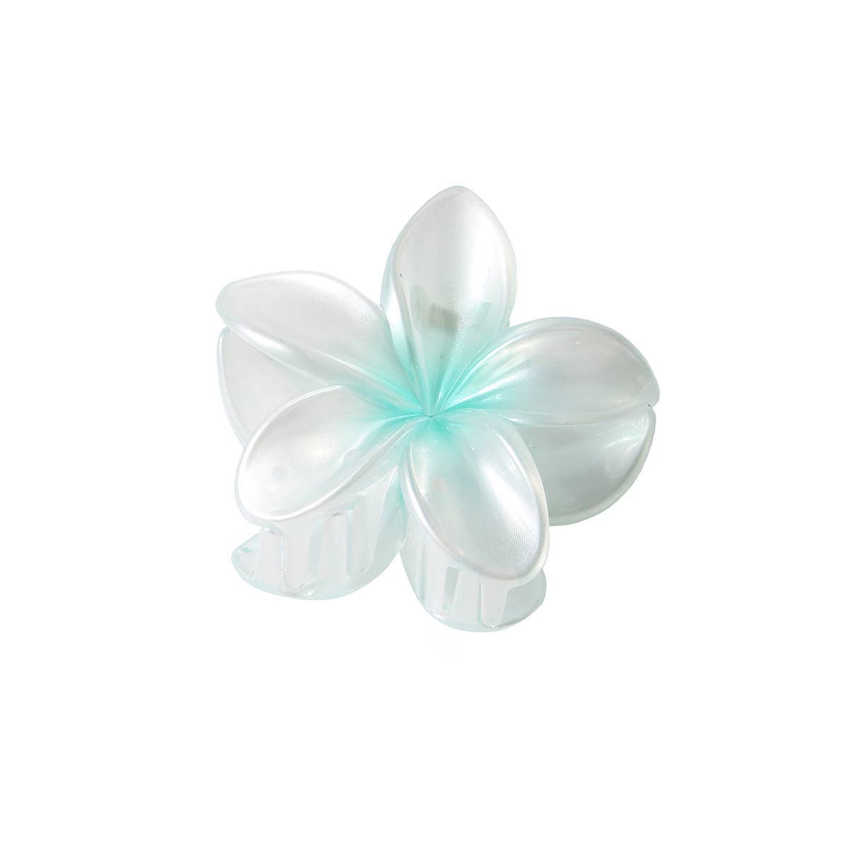 Pearlescent Flower Hair Claw - Gradient Chic Clip_CWAHA1044