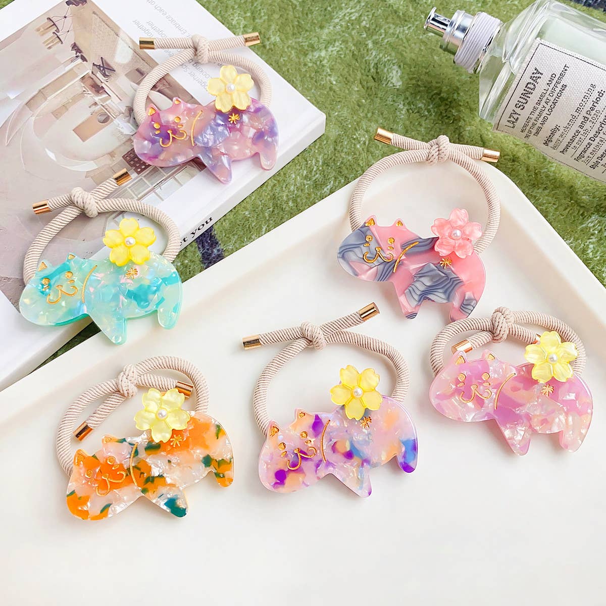 SWEET AND CUTE CAT HAIR ROPE_CWAHA0810