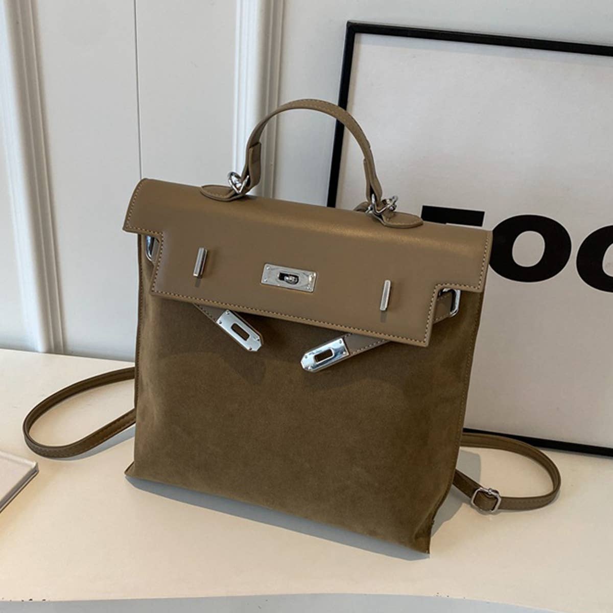 VINTAGE CASUAL PU LEATHER BACKPACK FOR WOMENS_CWAB1789