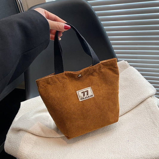 NEW CORDUROY PORTABLE LARGE CAPACITY COSMETIC BAG_CWAB4438