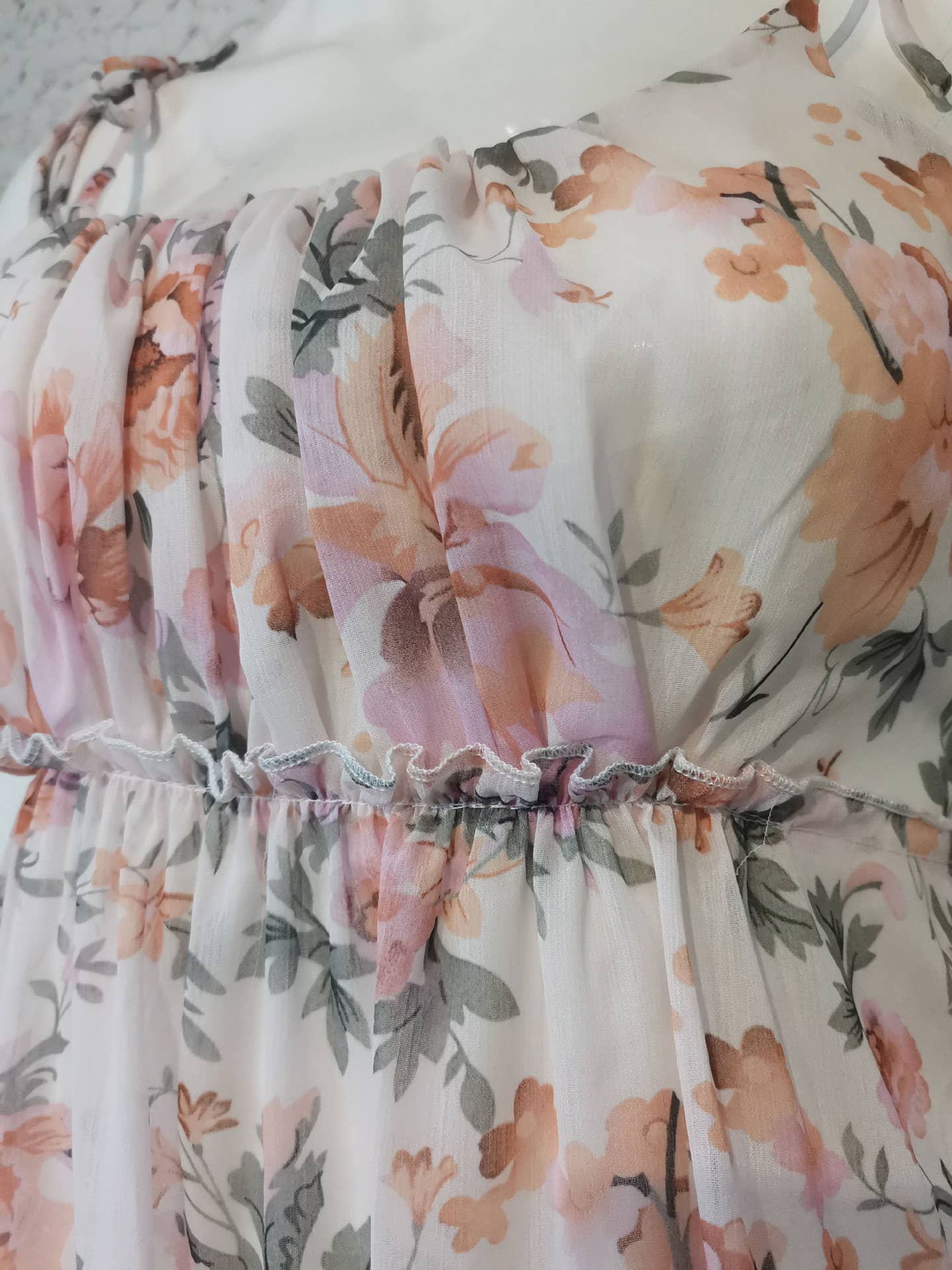 Simple print low-cut sexy short halter chiffon dress