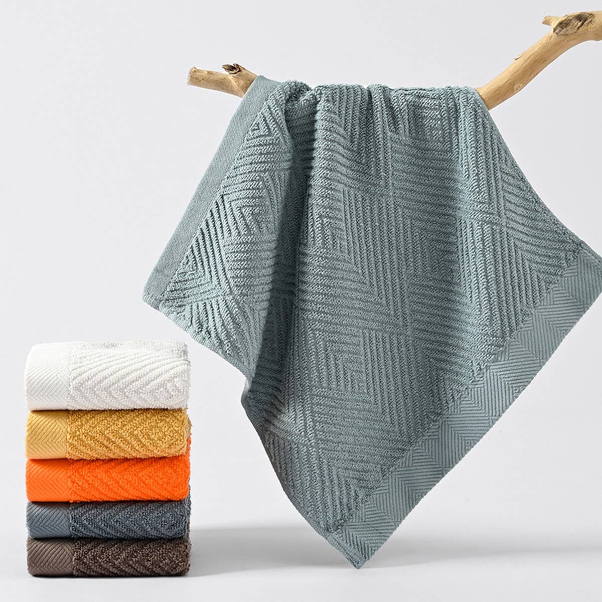 HOUSEHOLD THICK BATH TOWEL THREE PIECE SET