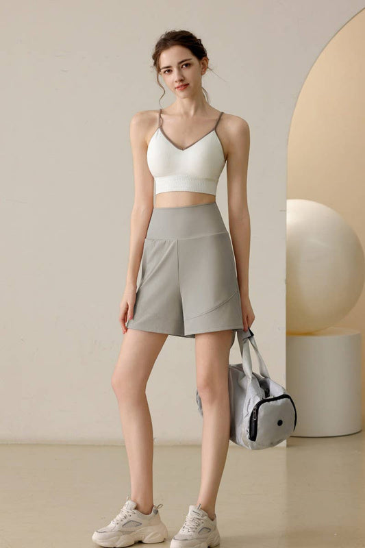 CWBSP0223_HIGH WAISTED YOGA CASUAL SPORTS SHORTS