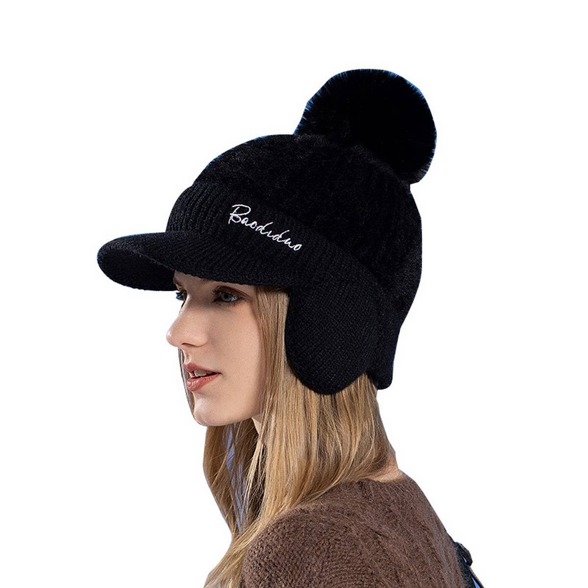 WINTER WARM EAR PROTECTION DUCKBILL BASEBALL CAP