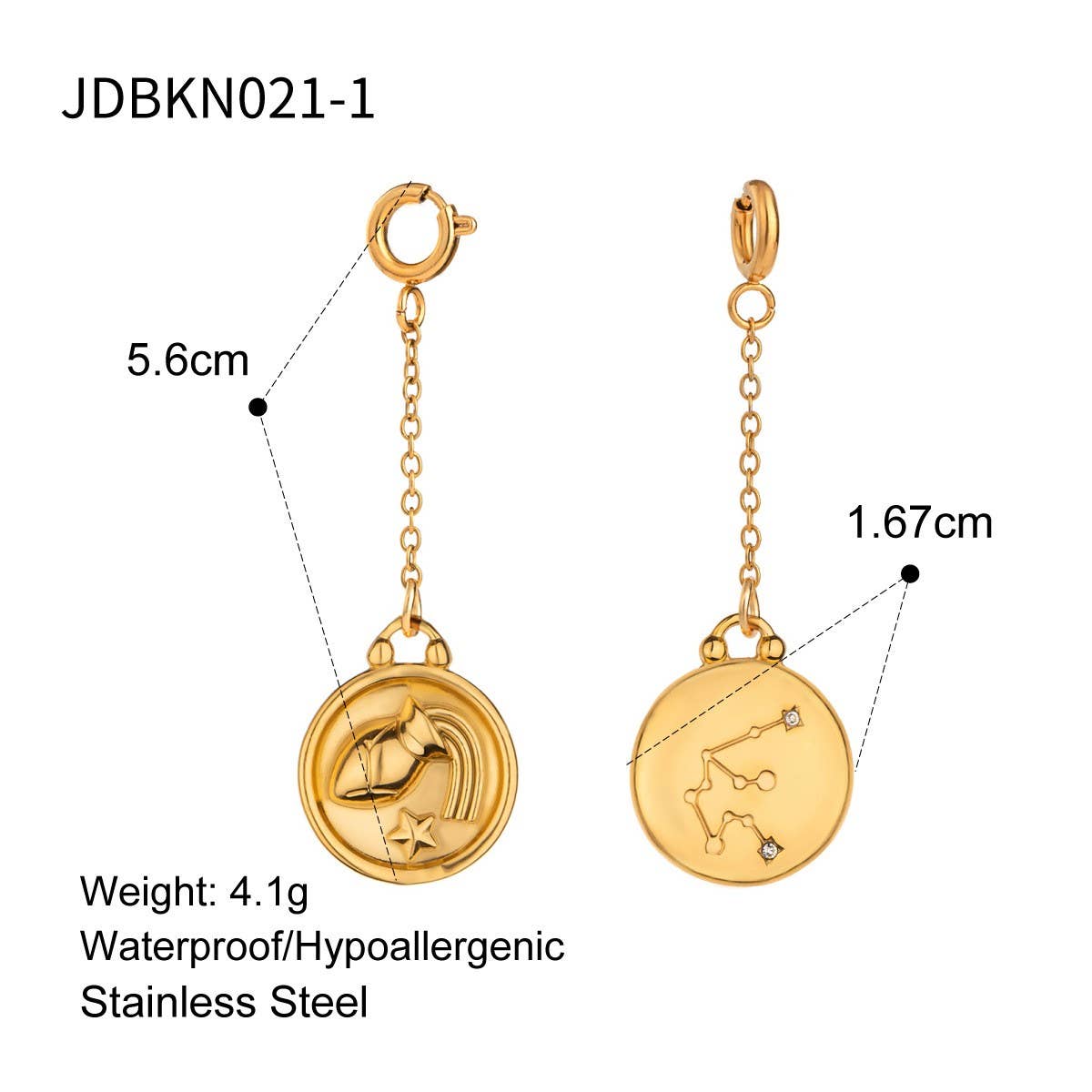 JEWELRY TWELVE CONSTELLATIONS BIKINI DIY PENDANT